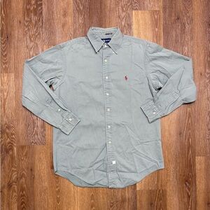 Polo Classic Button-Down Long Sleeve Shirt - Sage Green